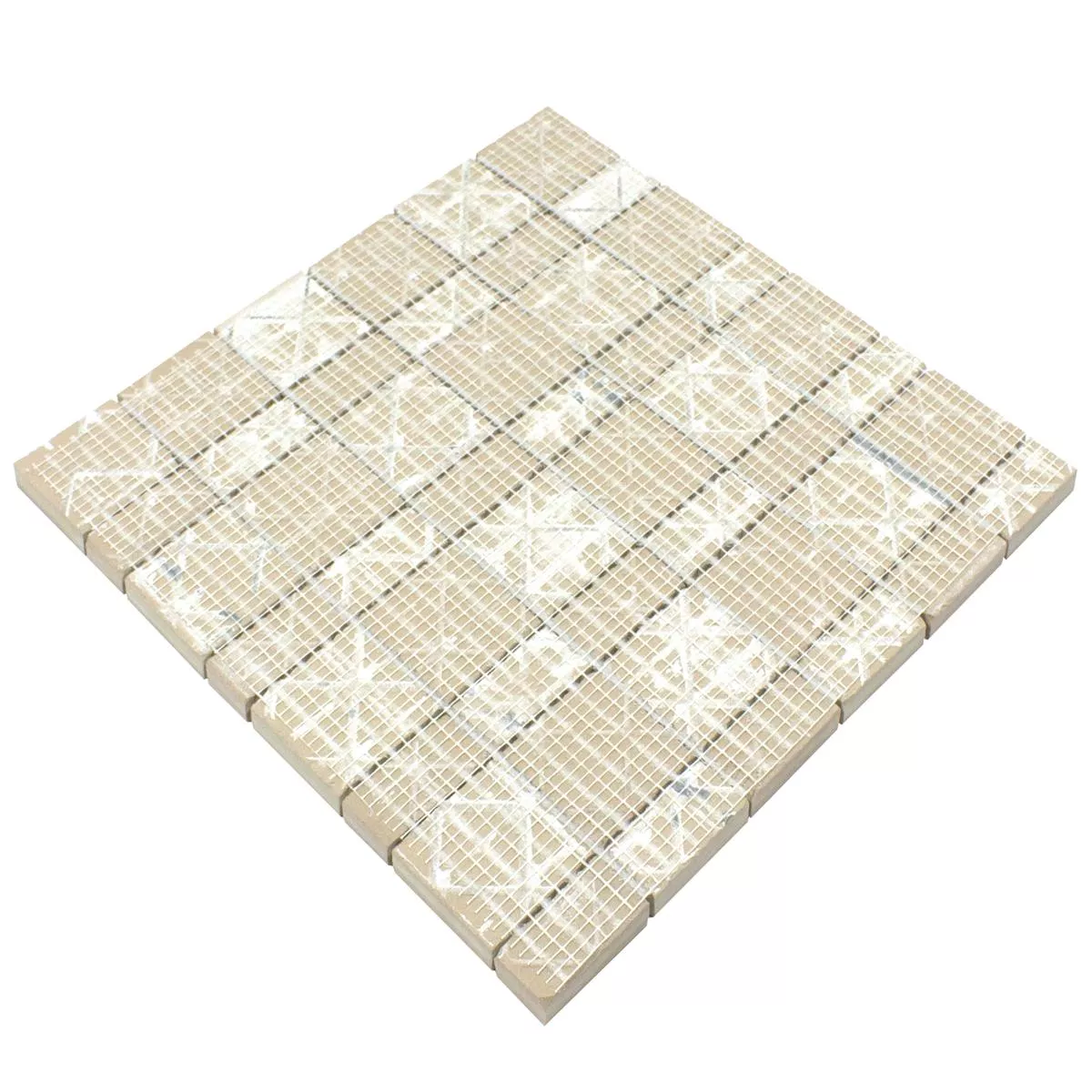 Échantillon Céramique Mosaïque Carrelage Kanorado Beige Mix