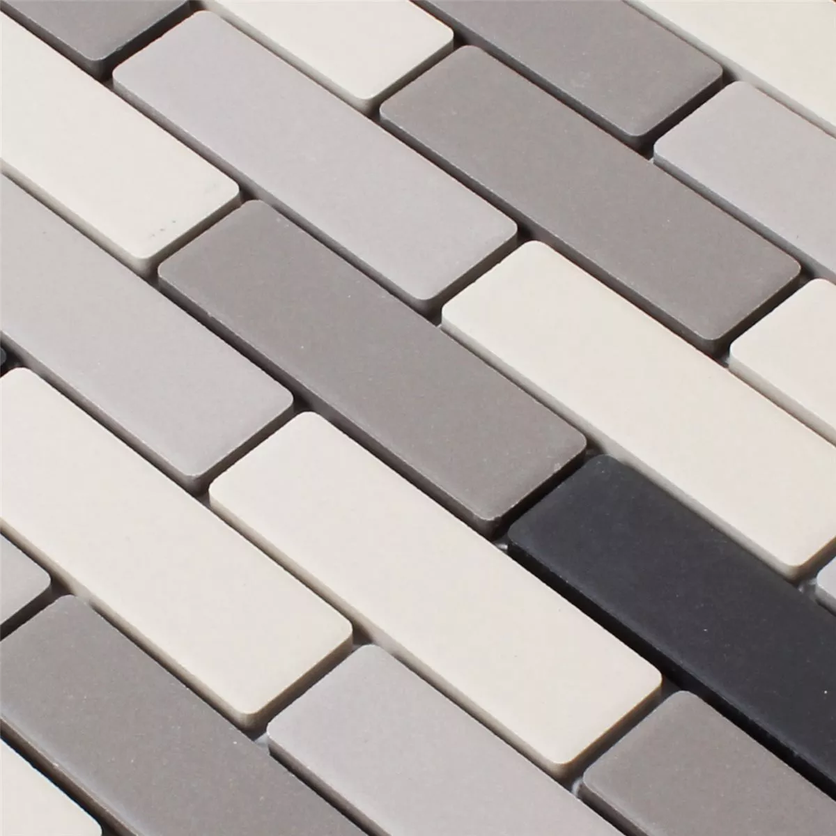 Échantillon Mosaïque Céramique Beige Gris Non émaillé