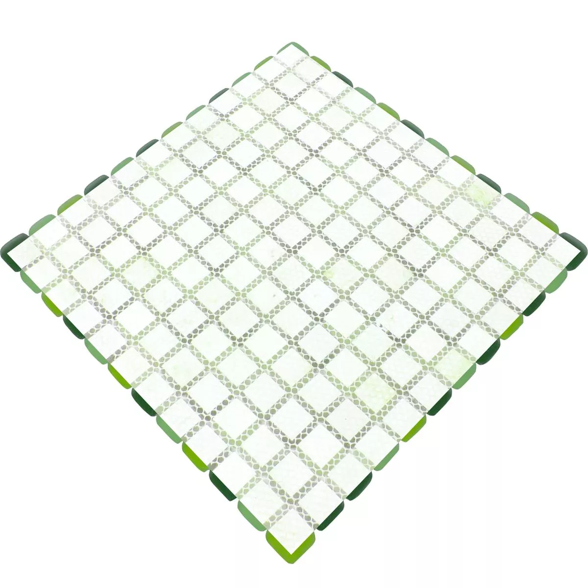 Échantillon Mosaïque En Verre Carrelage Ponterio Frosted Vert Mix