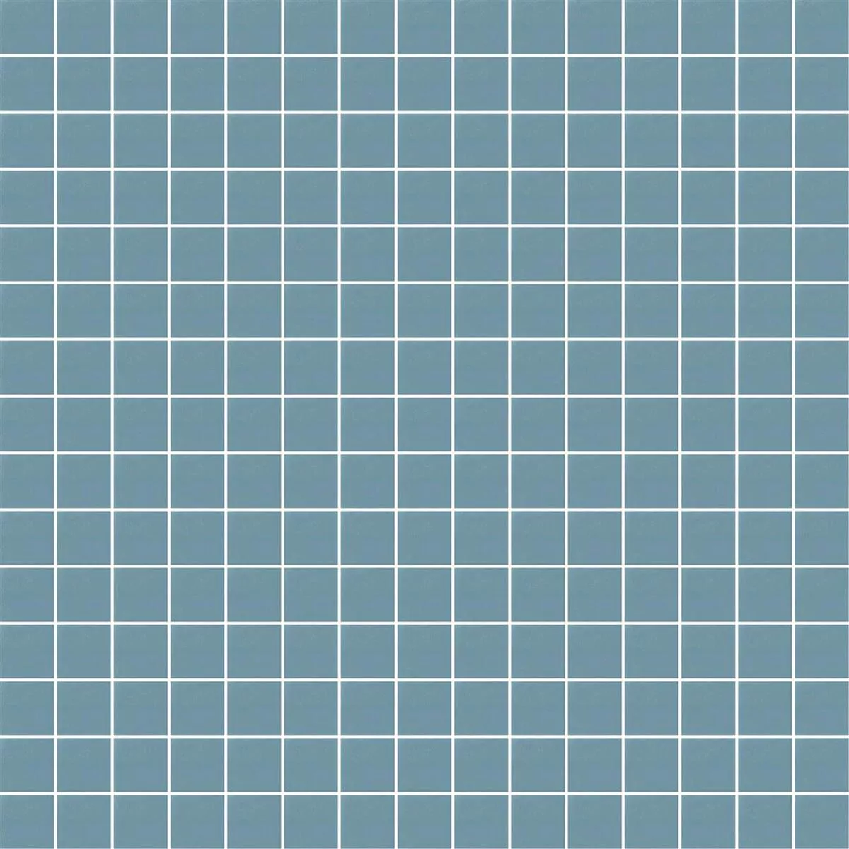 Mosaïque En Verre Tuile Trend-Vi Vitreo 143 Turquoise 20x20mm 