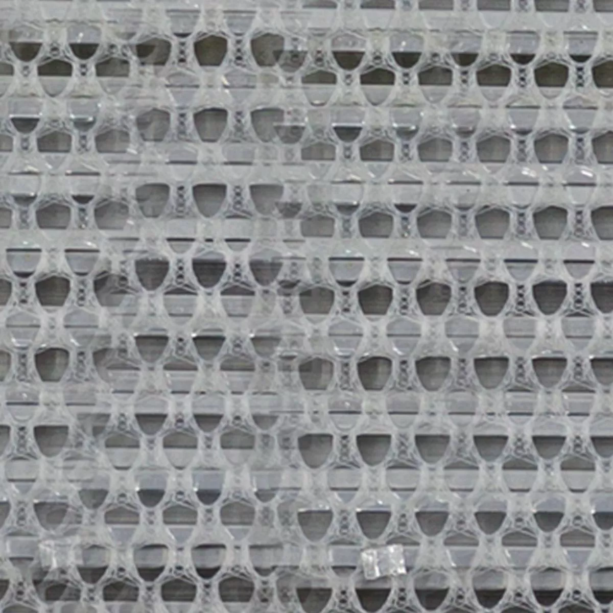 Sample van Aluminium Metaal Mozaïektegel Bilbao Stripes Zilver