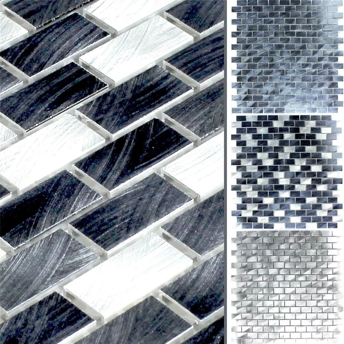 Échantillon Mosaïque Aluminium Charmant