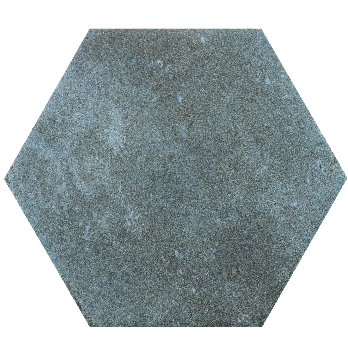 Échantillon Carrelage Sol Et Mur Arosa Mat Hexagone Blue Pacifique 17,3x15cm