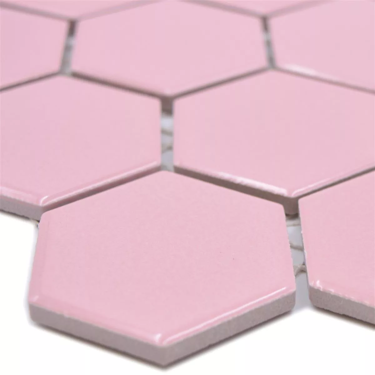 Céramique Mosaïque Salomon Hexagone Rose H51 Céramique Mosaïque Salomon Hexagone Rose H51