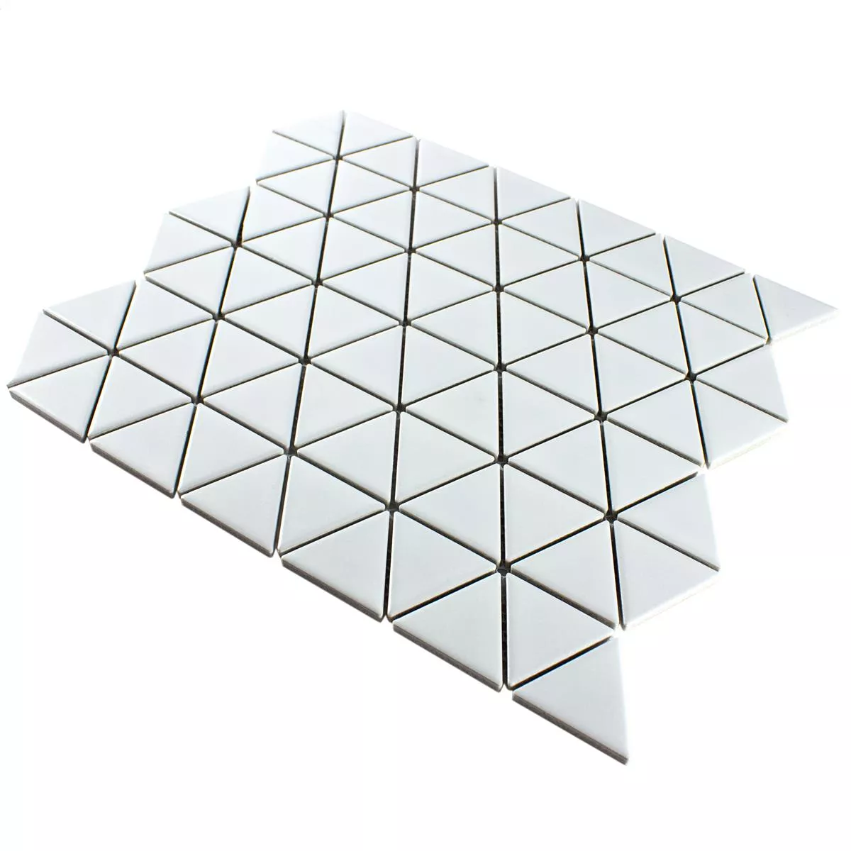Céramique Mosaïque Carrelage Arvada Triangle Blanc Mat
