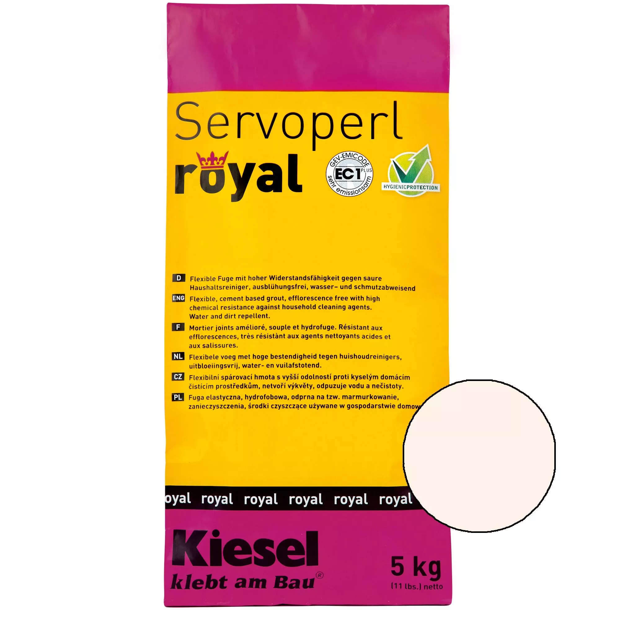 Kiesel Servoperl Royal - Joint Flexible, Hydrofuge Et Anti-salissures (5KG Pergamon)