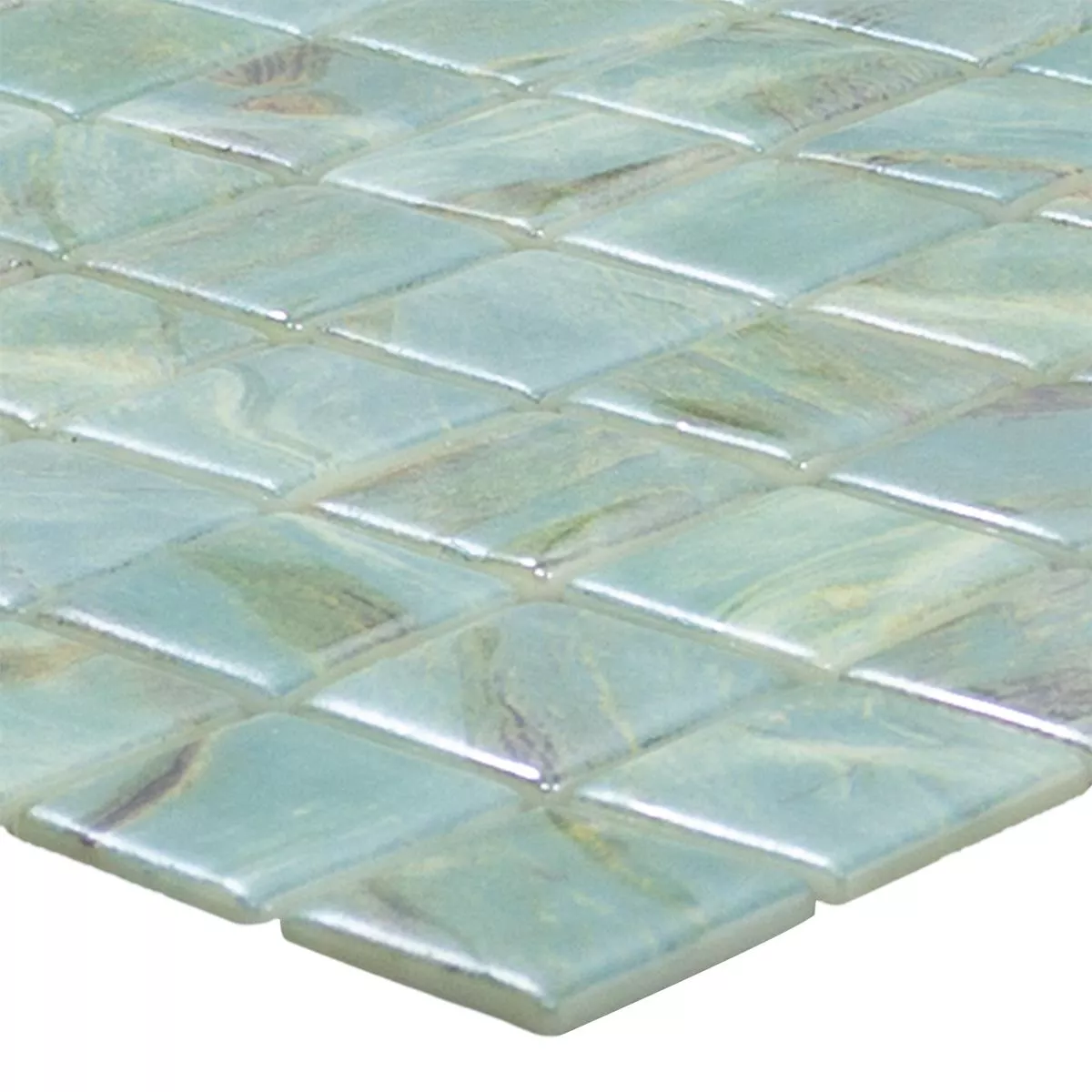 Glas Zwembad Mozaïek Alassio Turquoise 25