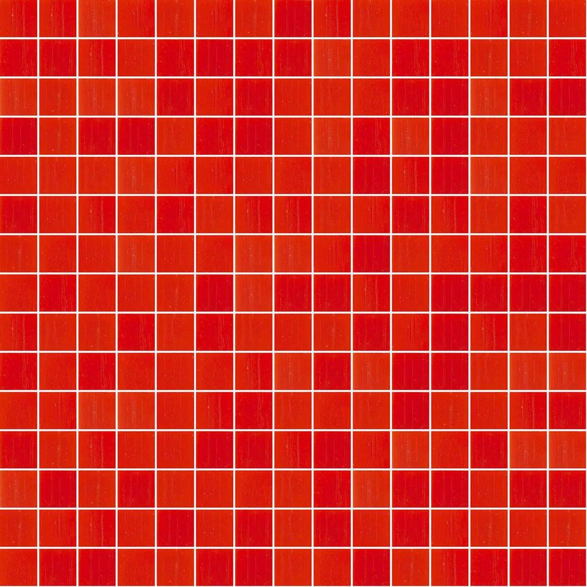 Mosaïque En Verre Tuile Trend-Vi Vitreo 205 Rouge 20x20mm