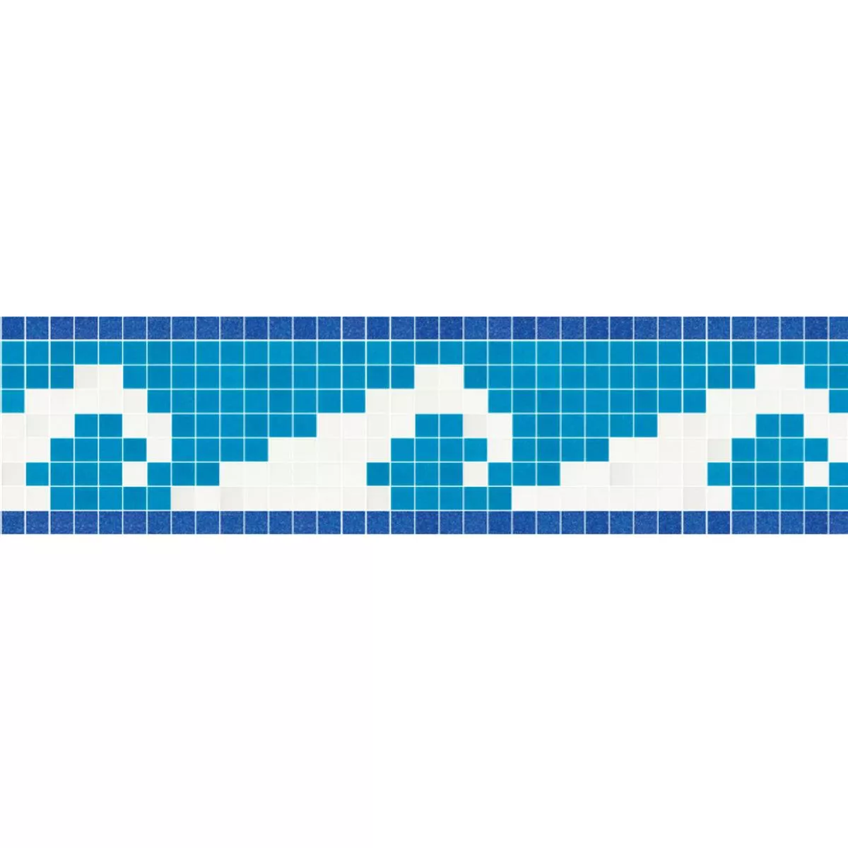 Glas Pool Schwimmbad Fliesen Bordüre Aquatica Polka 2