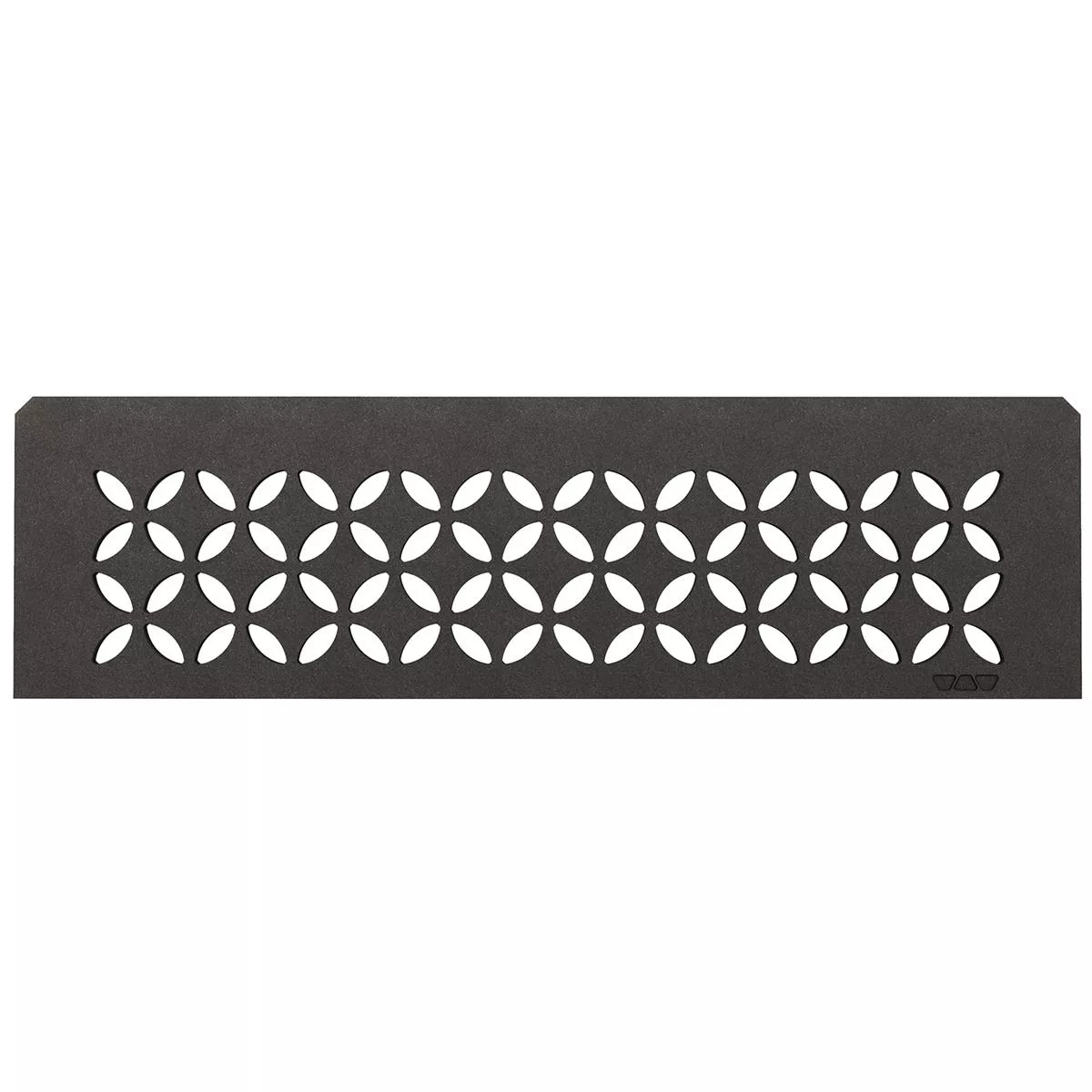 Niche wandplank Schlüter rechthoekig 30x8,7cm bloemen antraciet