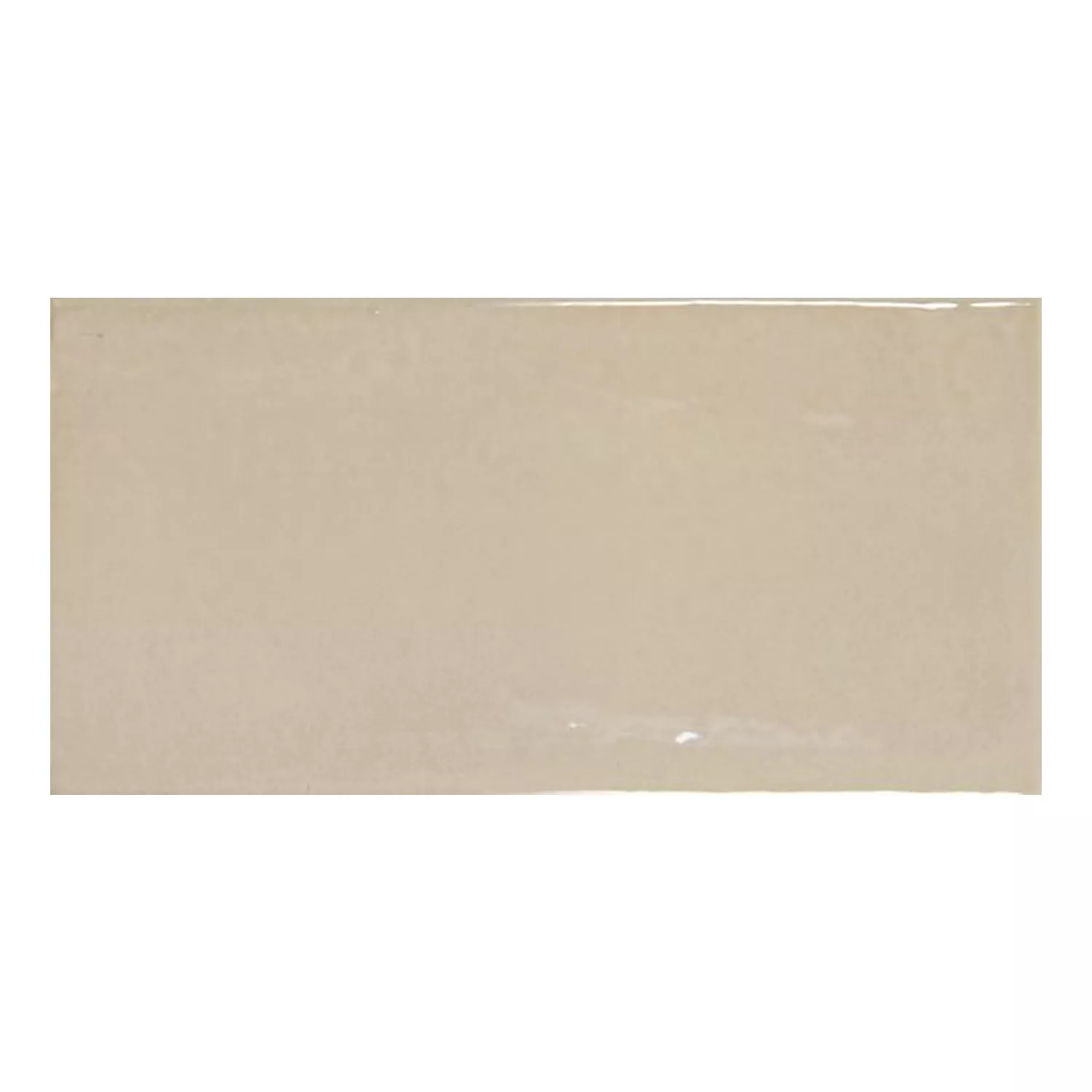Celaya Beige Brillant Rustique 7,5x15 cm Latte