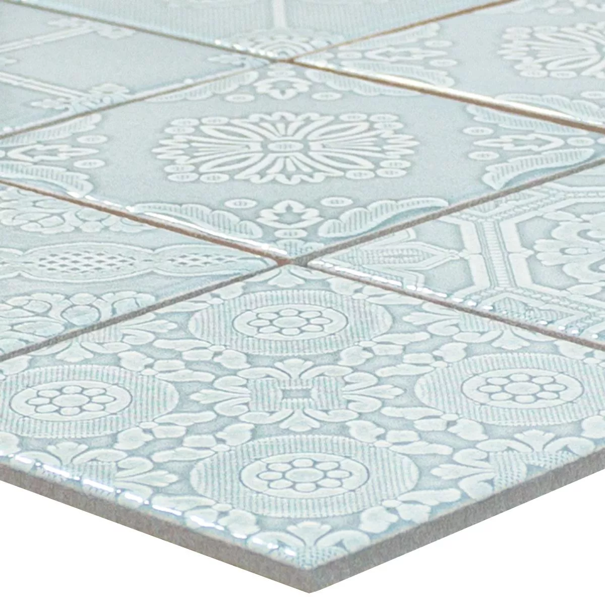 Keramiek Mozaïektegel Rivabella Relief Groen Keramiek Mozaïektegel Rivabella Relief Groen