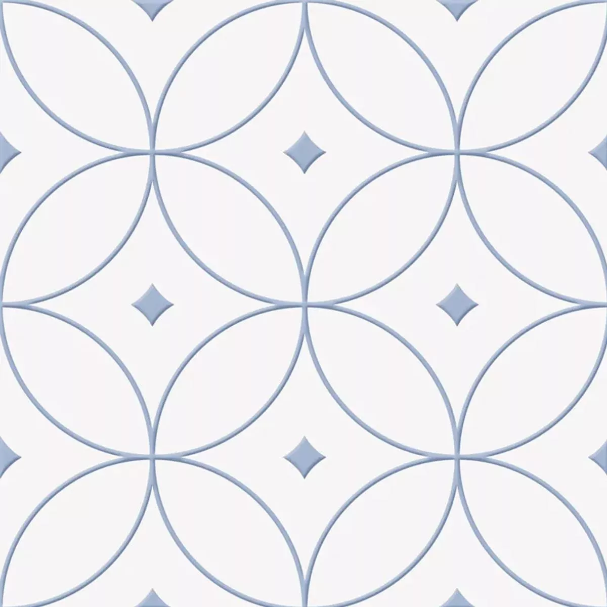 Skyros Blauw Wit 25x25 cm