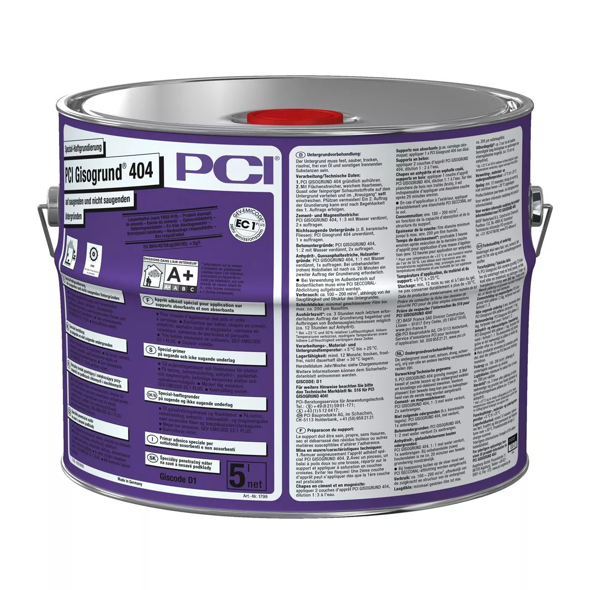 PCI Gisogrund 404 speciale hechtprimer violet 5L PCI Gisogrund 404 speciale hechtprimer violet 5L