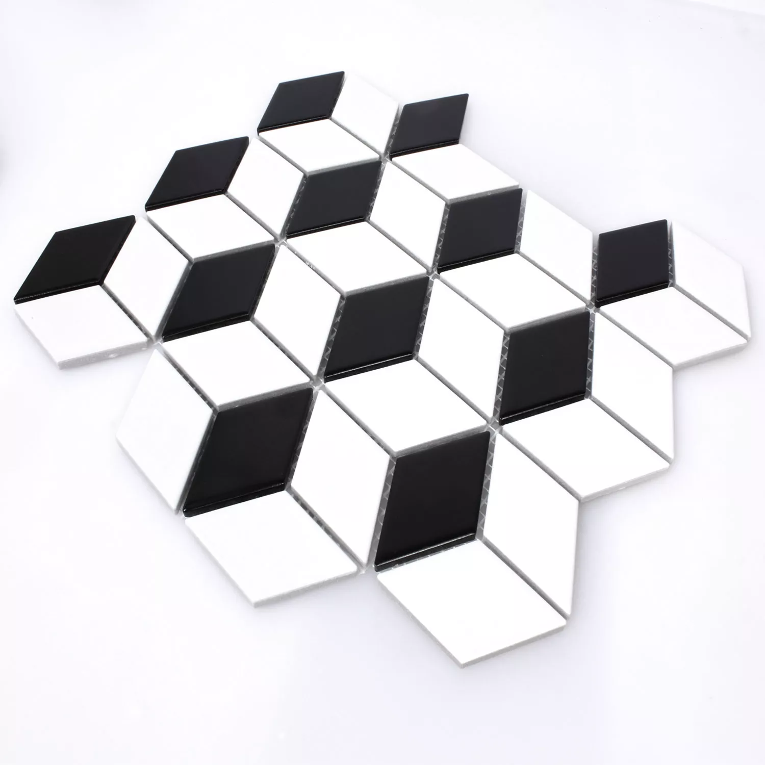 Échantillon Céramique Mosaïque Kosmos 3D Cubes Mat