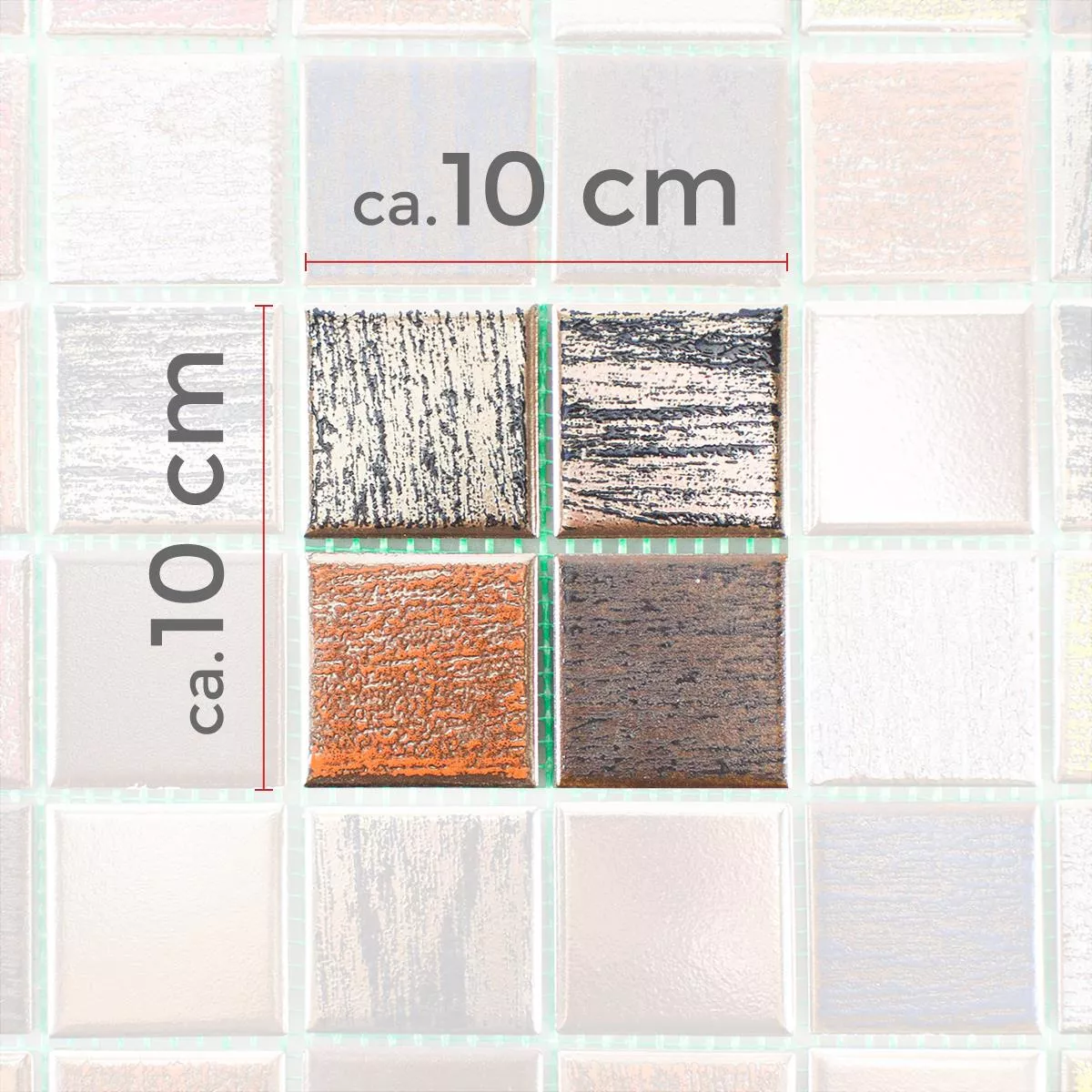 Échantillon Céramique Mosaïque Carrelage Aracati Coloré