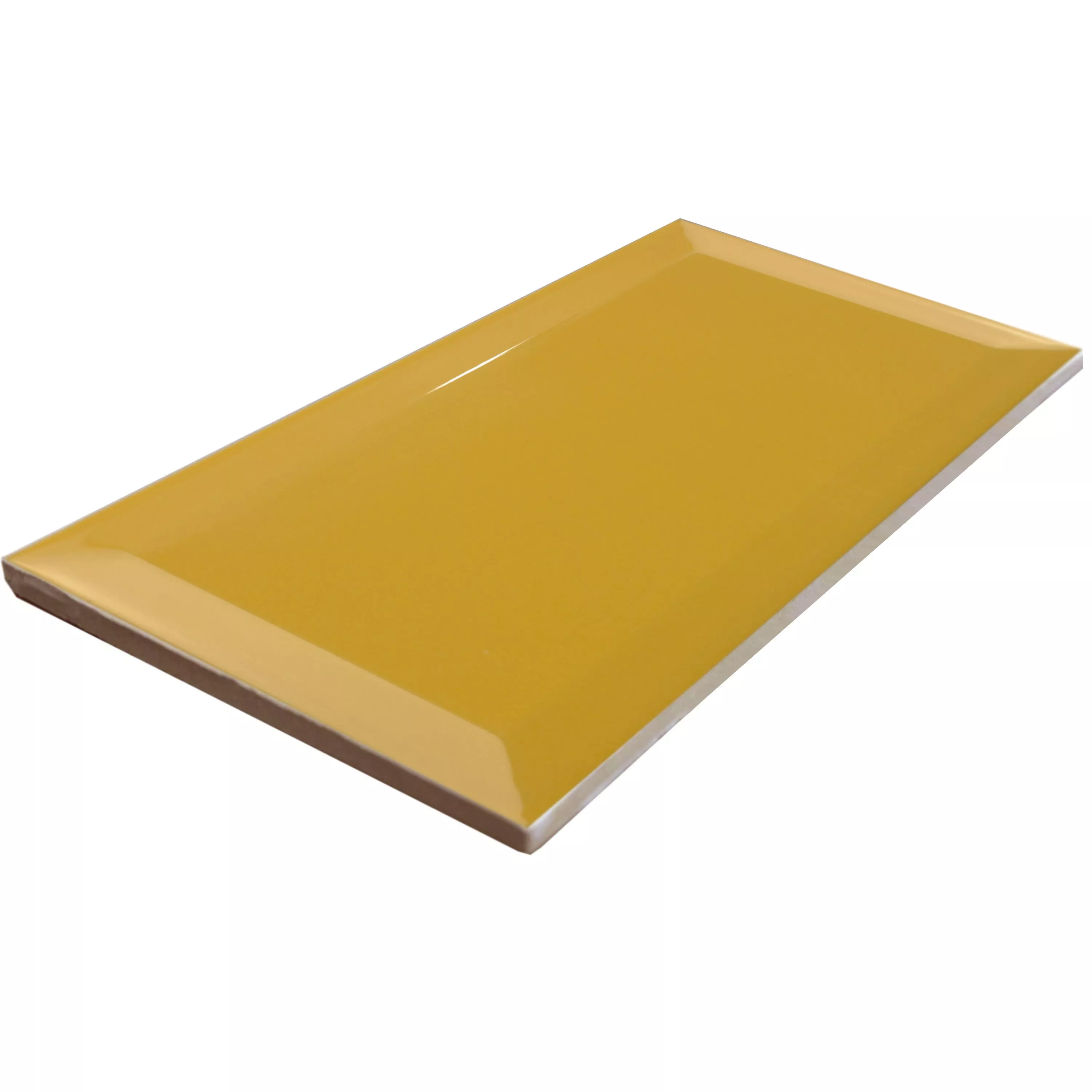 Sample Metro Wandtegels Brussel Met Facet 10x20x0,7cm Amarillo Yema