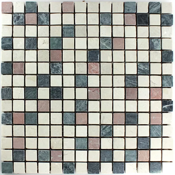 Mosaïque Pierre Naturelle Marbré Coloré Mix 20x20x7mm