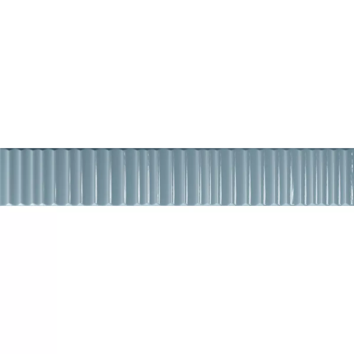 Wandtegels Avila Relief Blauw Glanzend 5x30cm Wandtegels Avila Relief Blauw Glanzend 5x30cm