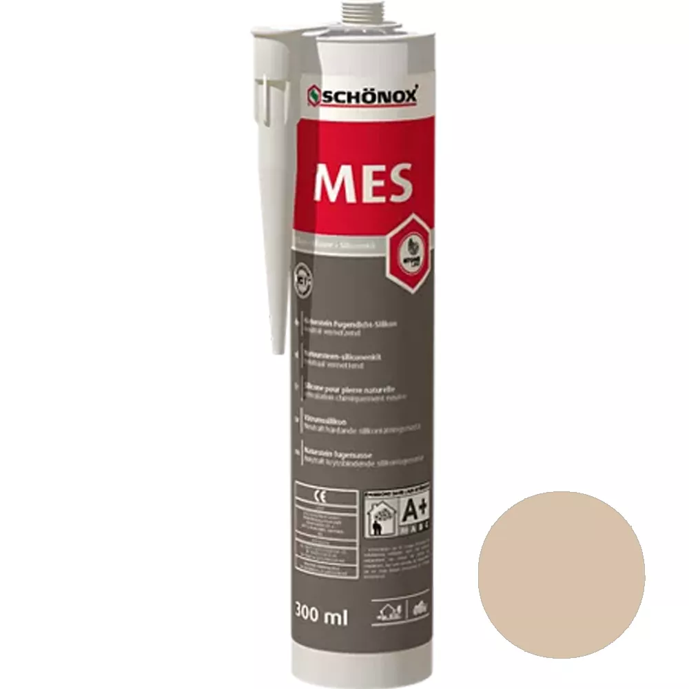 Schönox MES Marmer Voegkit Siliconen Jura Beige 300ml Schönox MES Marmer Voegkit Siliconen Jura Beige 300ml