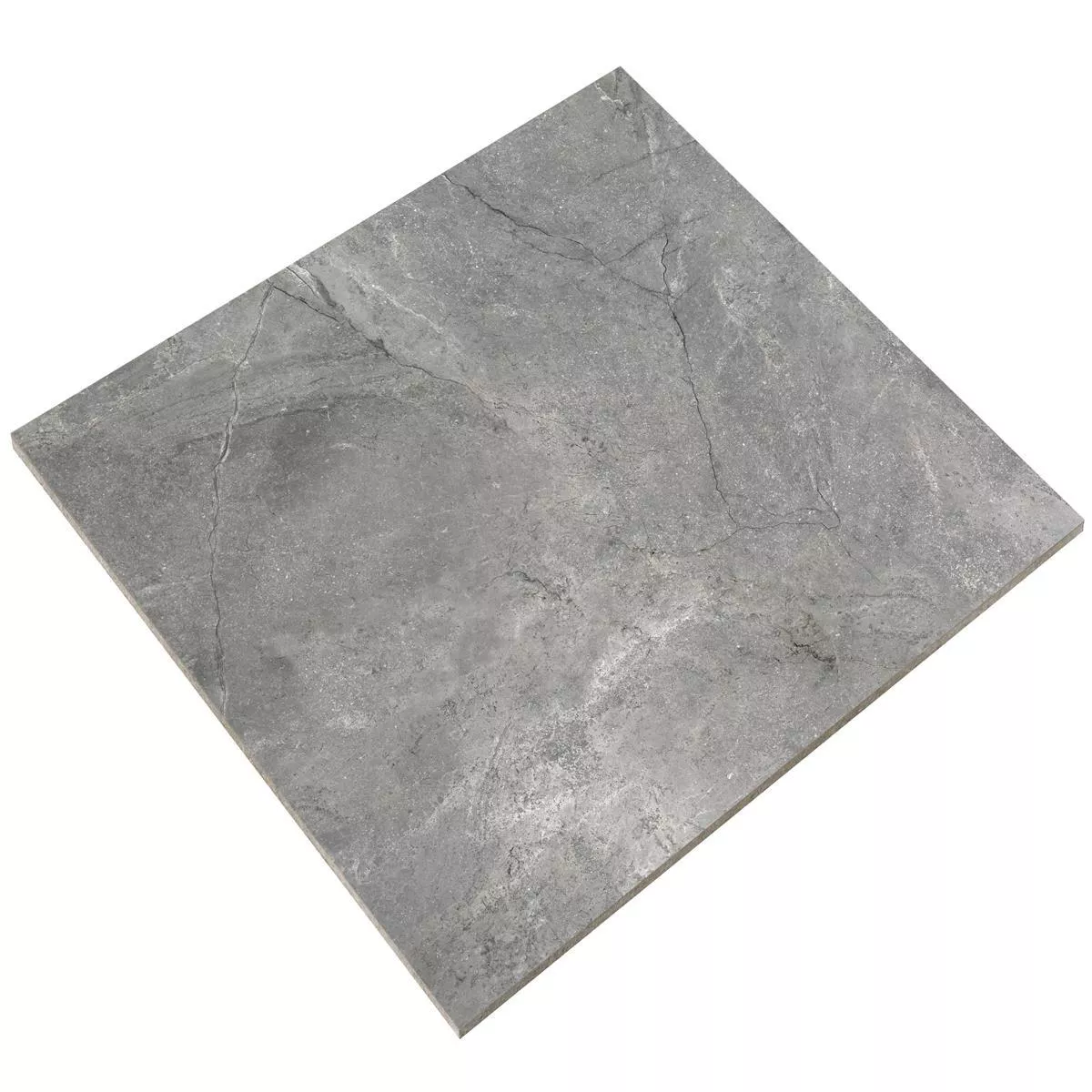 Échantillon Carrelage Sol Et Mur Pangea Marbre Optique Mat Gris 120x120cm