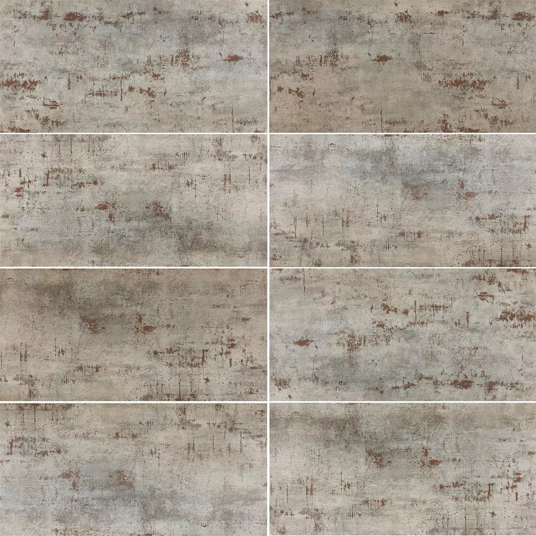 Échantillon Carrelage Sol Et Mur Phantom Métaloptique Demi Poli Argent 60x120cm