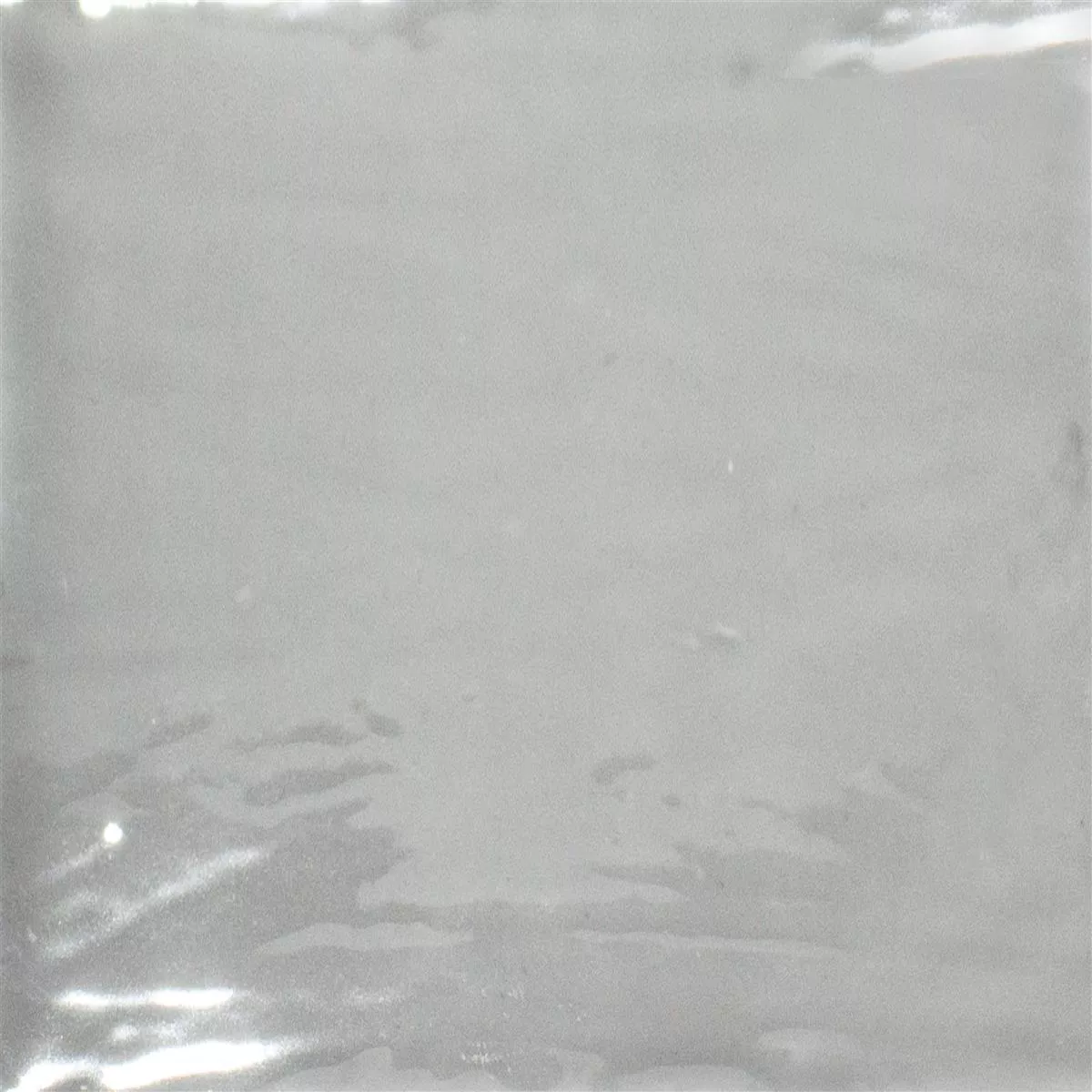 Carrelage Mural Tamaris Eloy Brillant Ondulé Gris 13x13cm 