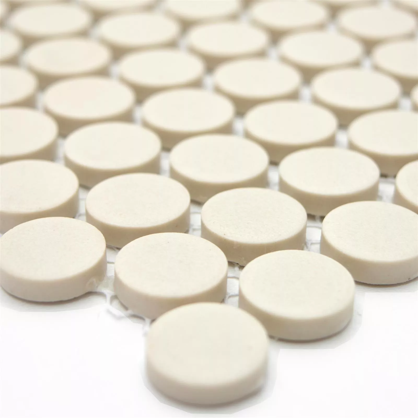 Céramique Mosaïque Carrelage Bouton Radoslov Non Émaillé Beige Clair Céramique Mosaïque Carrelage Bouton Radoslov Non Émaillé Beige Clair