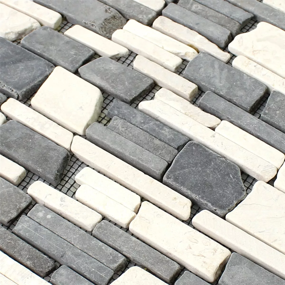 Mozaïektegel Marmer Natuursteen Brick Biancone Java