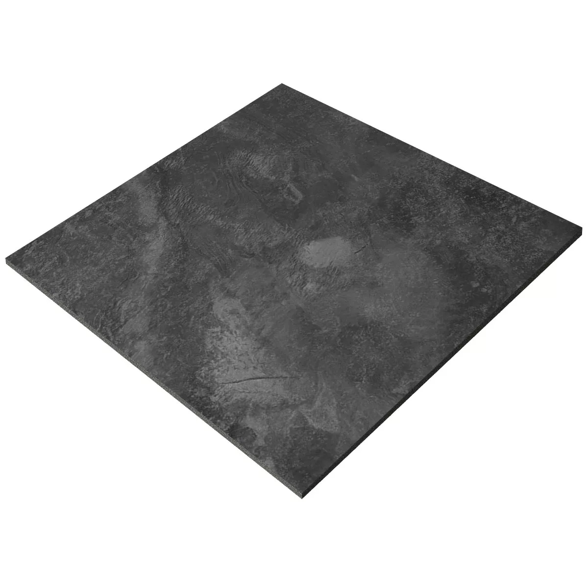 Carrelage Sol Et Mur Cortina Optique En Béton Mat Gris Foncé 60x60cm