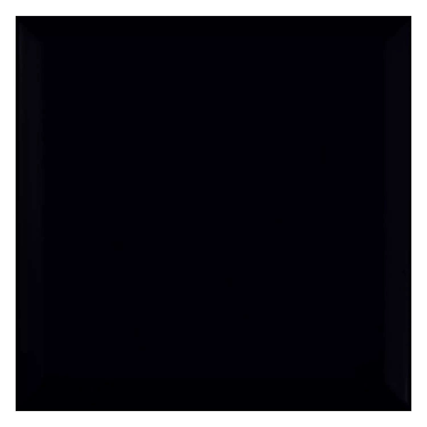 Carrelage métro Noir Mat 20x20 cm Avec Facette Freetown Negro