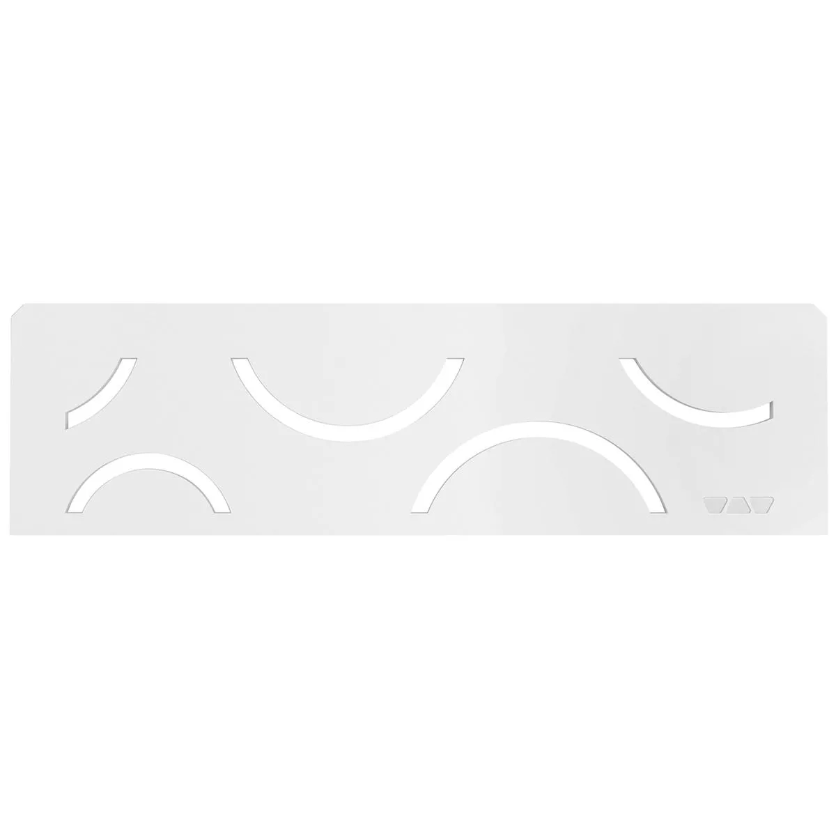 Etagère murale niche Schlüter rectangle 30x8,7cm Curve blanc