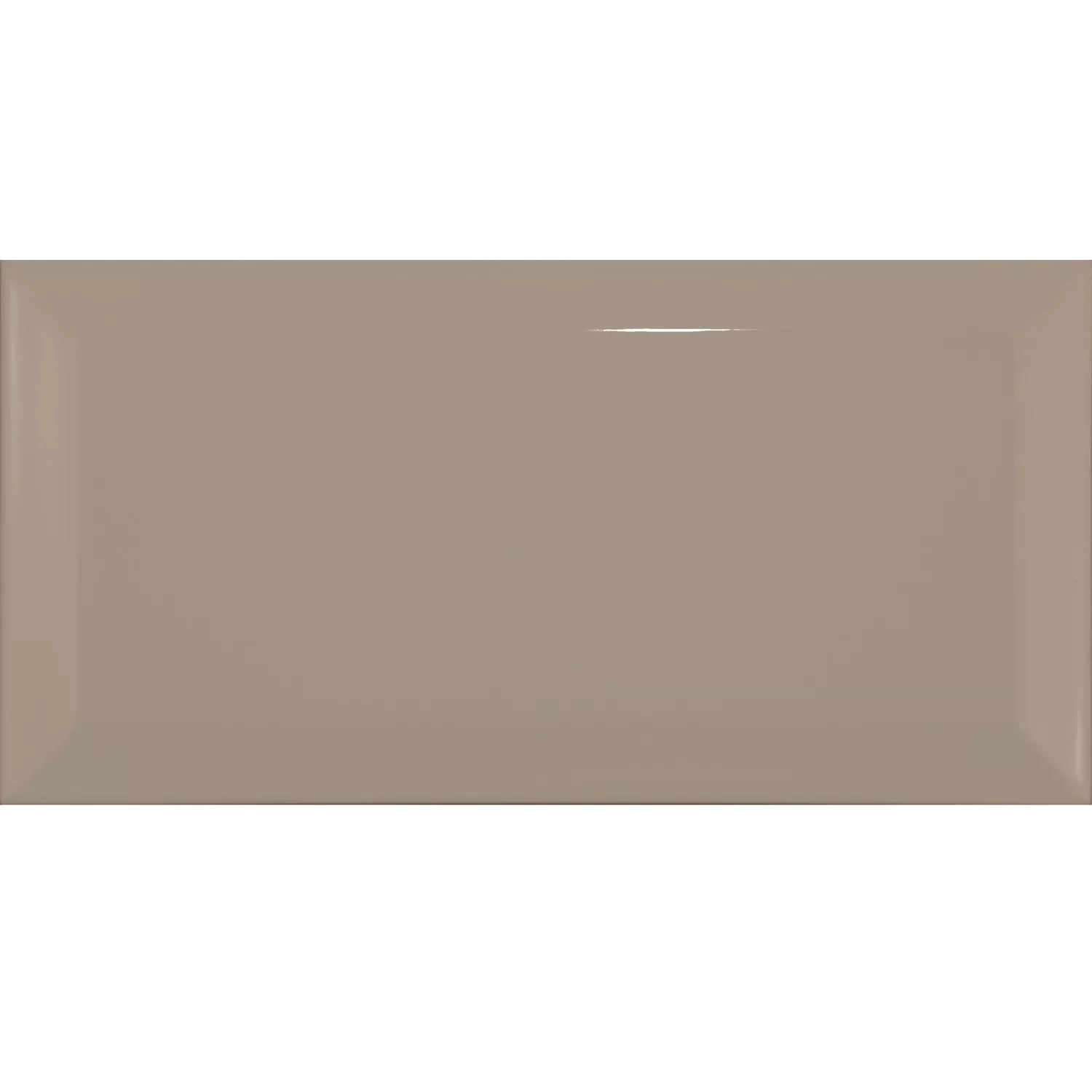 Carrelage métro Brun Brillant 7,5x15 cm Avec Facette Pitcox Mink