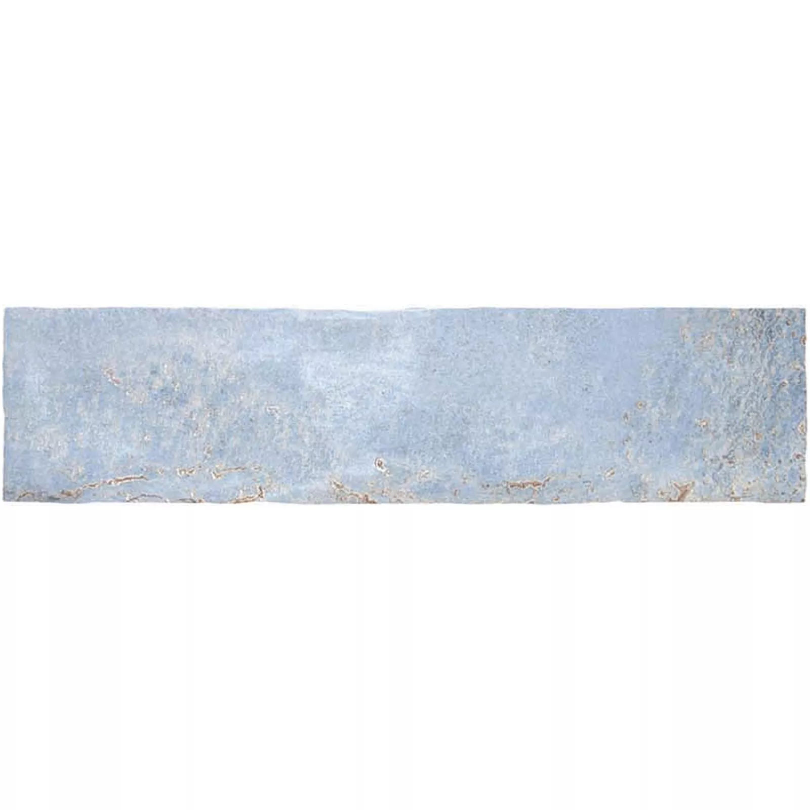 Échantillon Carrelage Mural Wilhelmsburg Ondulé 7,5x30cm Bleu Clair