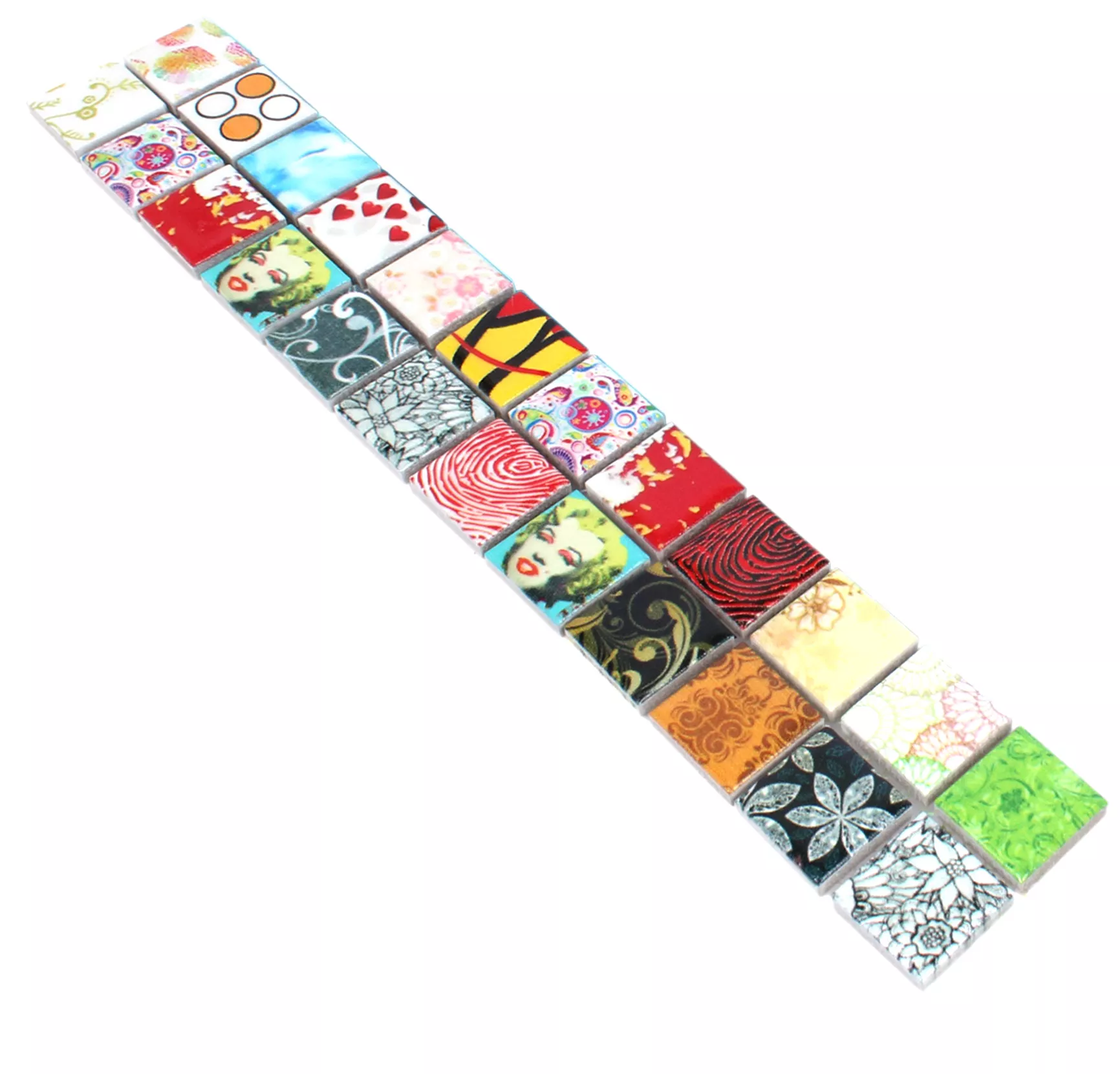 Keramiek Retro Tegelranden Easton Kleurrijk Keramiek Retro Tegelranden Easton Kleurrijk