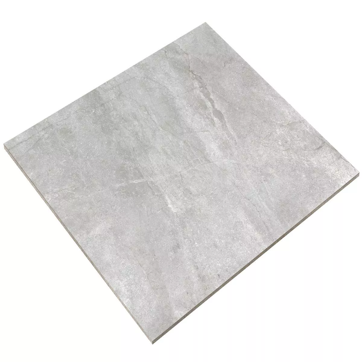 Sample Vloertegels Pangea Marmerlook Glanzend Zilver 60x60cm