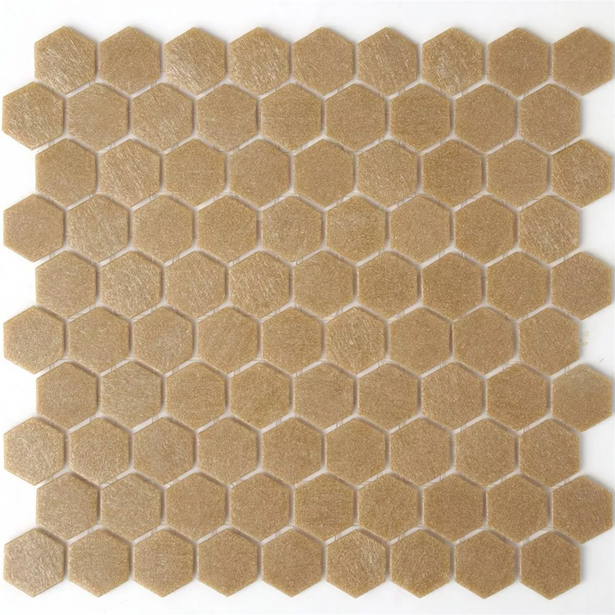Mosaïque En Verre Carrelage Trend-Vi Hexagonal 182 Brun Clair