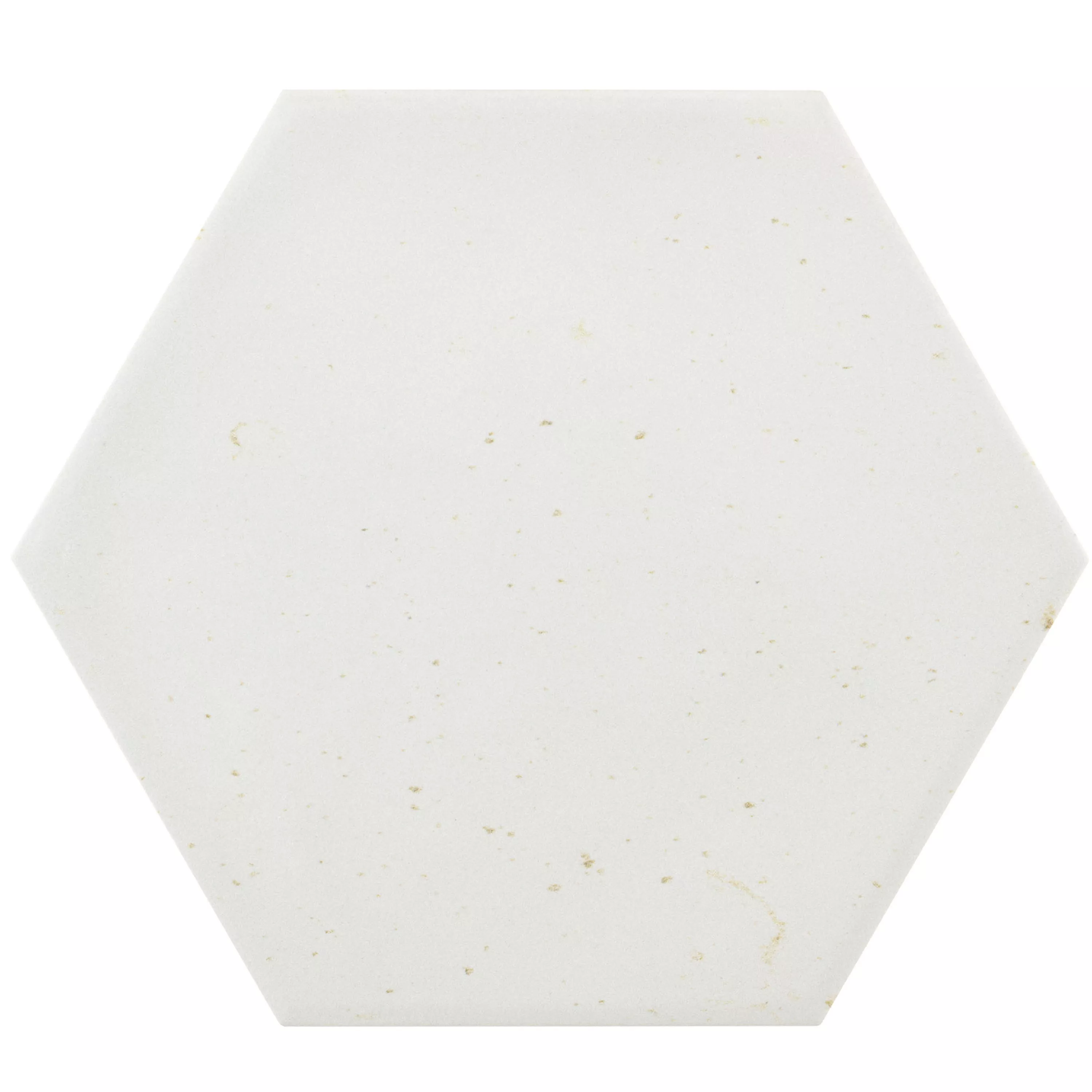 Carrelage Sol Et Mur Arosa Mat Hexagone Blanc 17,3x15cm