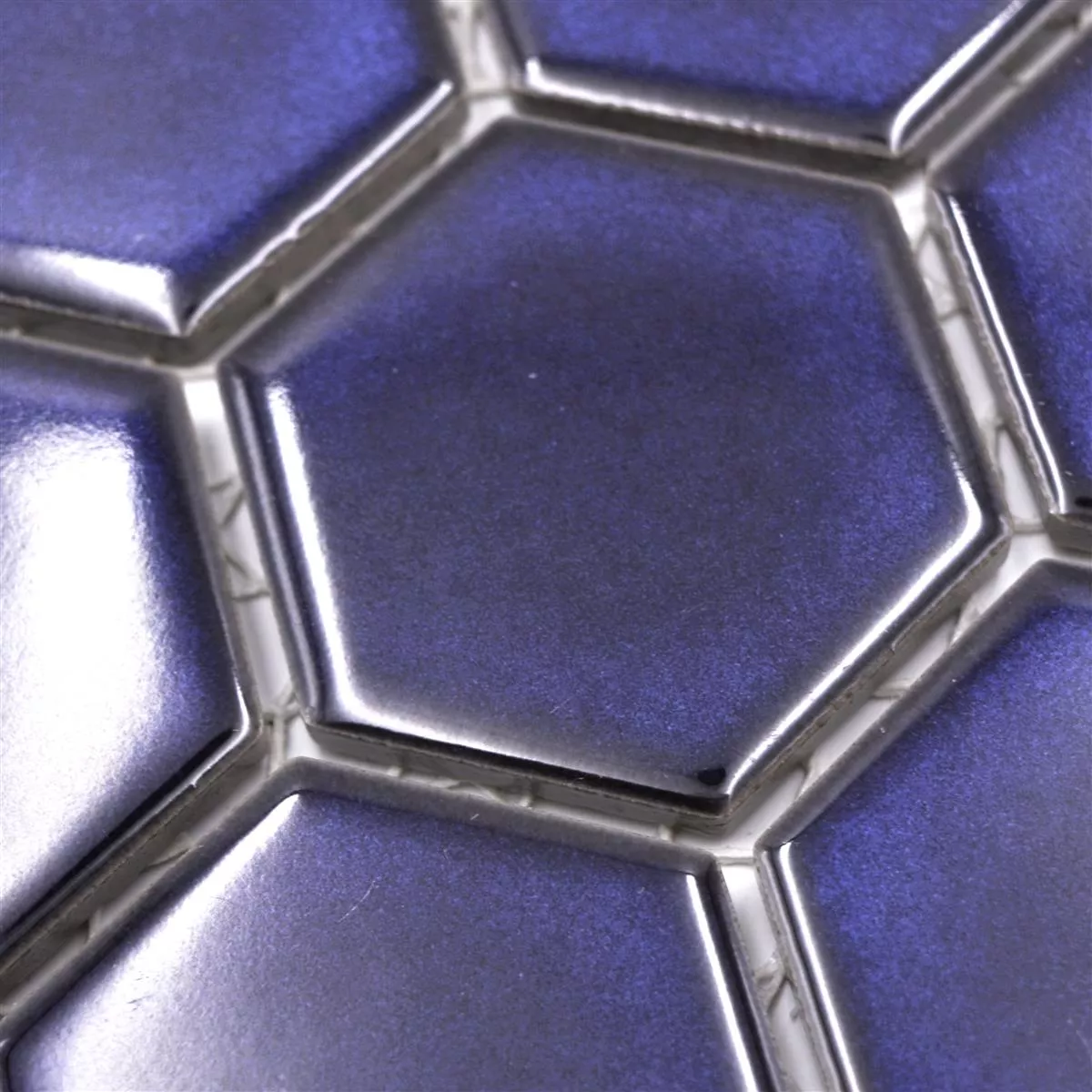 Keramiek Mozaïek Salomon Hexagon Kobalt Blauw H51