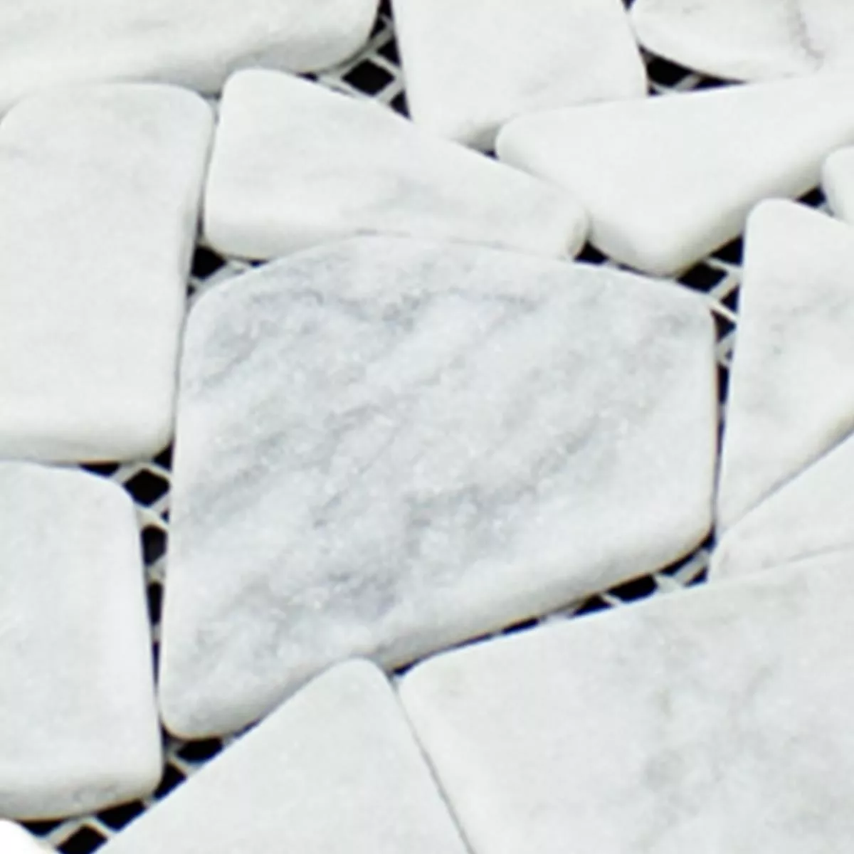Sample Marmer Gebroken Mozaïektegel Mareblu Carrara Wit