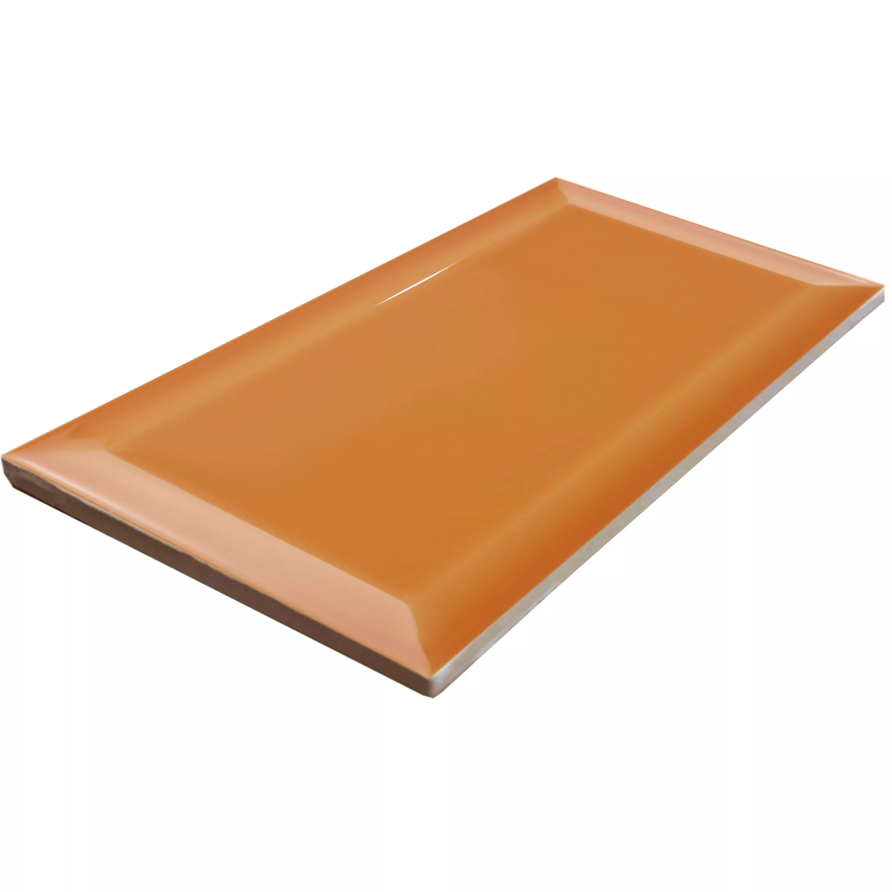 Sample Metro Wandtegels Brussel Met Facet 10x20x0,7cm Naranja