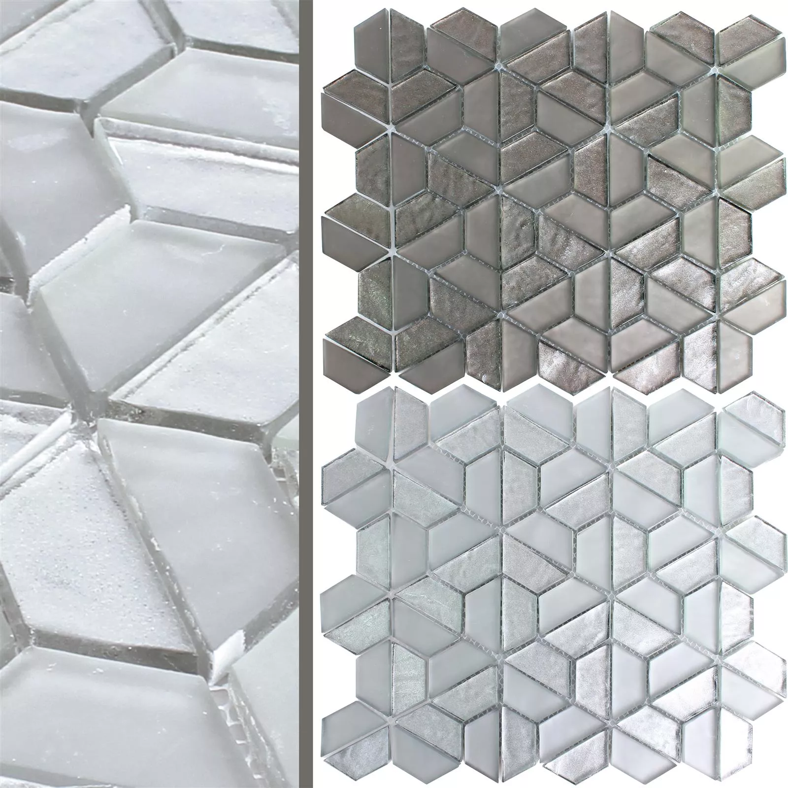 Sample Glasmozaïek Tegels Alaaddin Hexagon