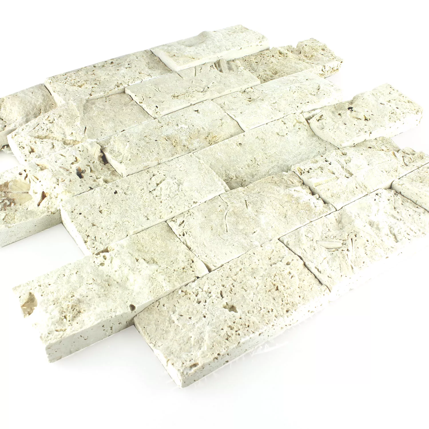 Échantillon Mosaïque Pierre Naturelle 3D Chiaro Brick