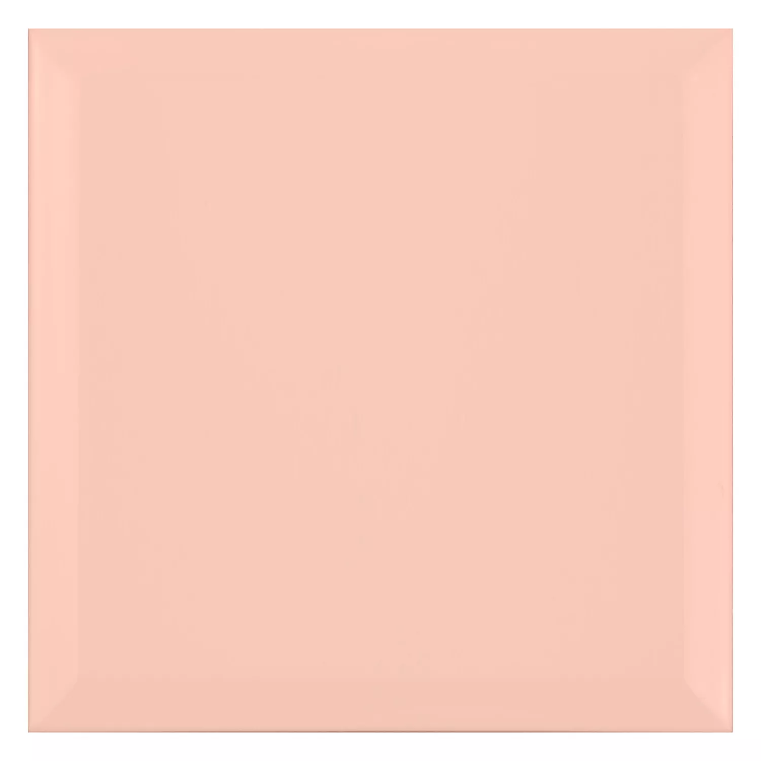 Carrelage métro Orange Mat 20x20 cm Avec Facette Freetown Salmon