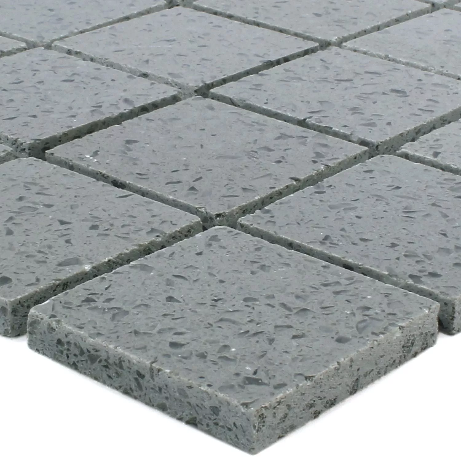 Mozaïektegel Quarz Resin Grijs 48 Mozaïektegel Quarz Resin Grijs 48