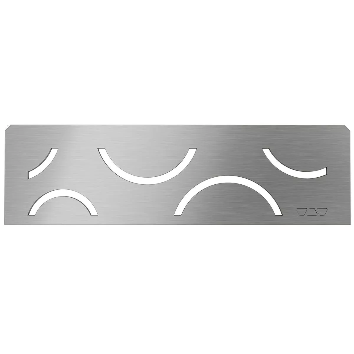 Etagère murale niche Schlüter rectangle 30x8,7cm Curve argent