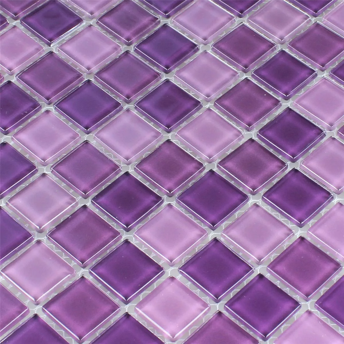 Sample Glasmozaïek Tegels Purper Mix 