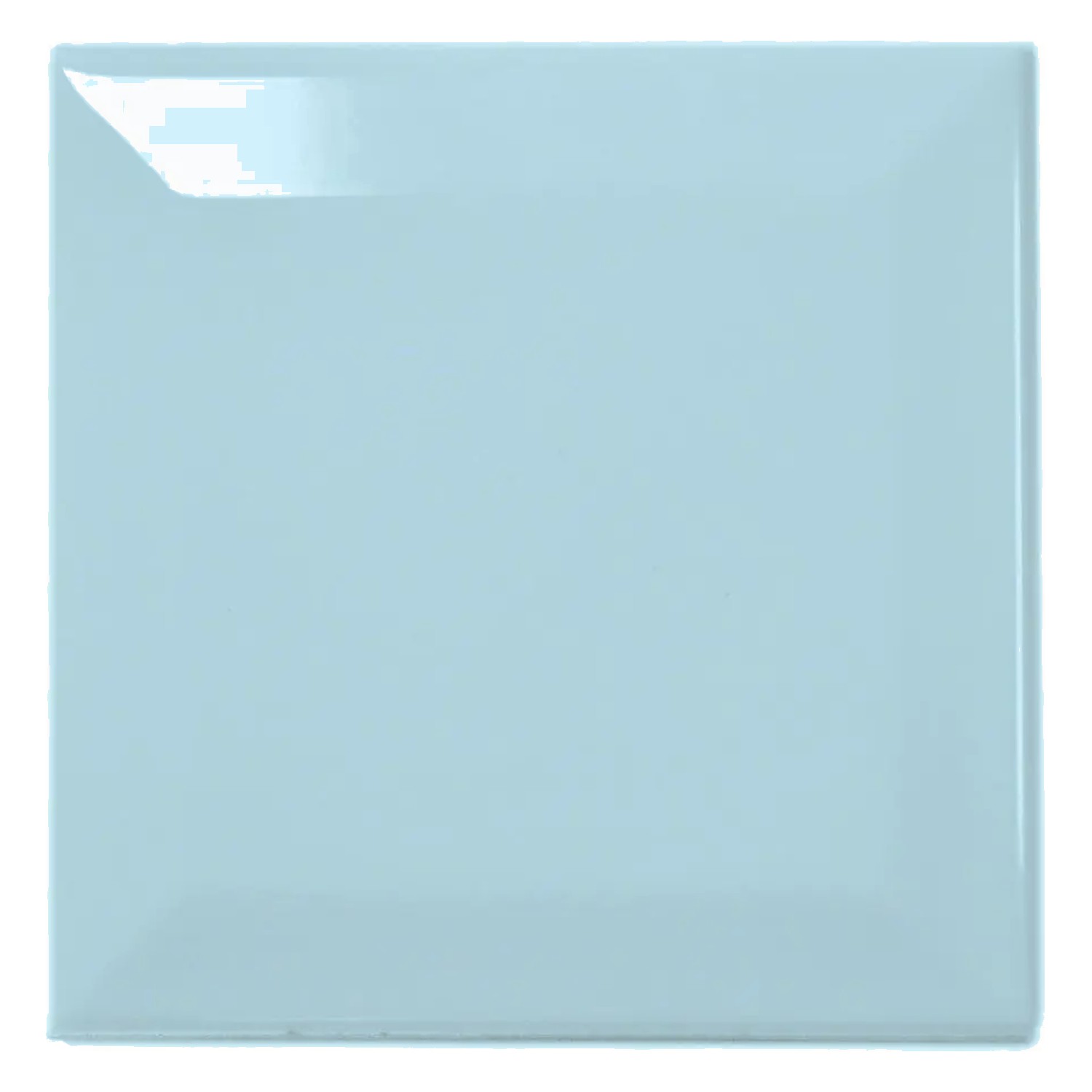Carrelage métro Bleu Brillant 10x10 cm Avec Facette Catarina Piscina