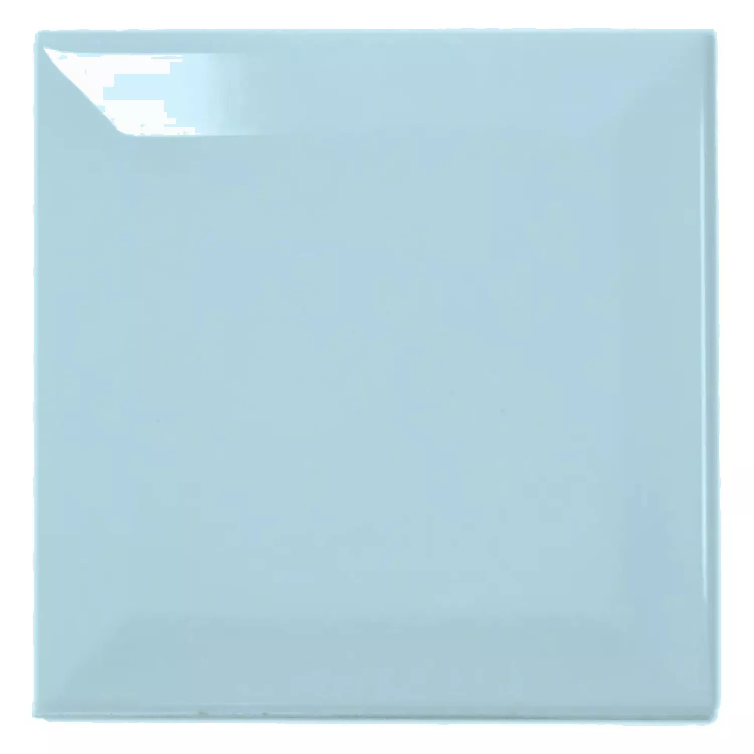 Metro tegel Blauw Glanzend 10x10 cm Met Facet Catarina Piscina