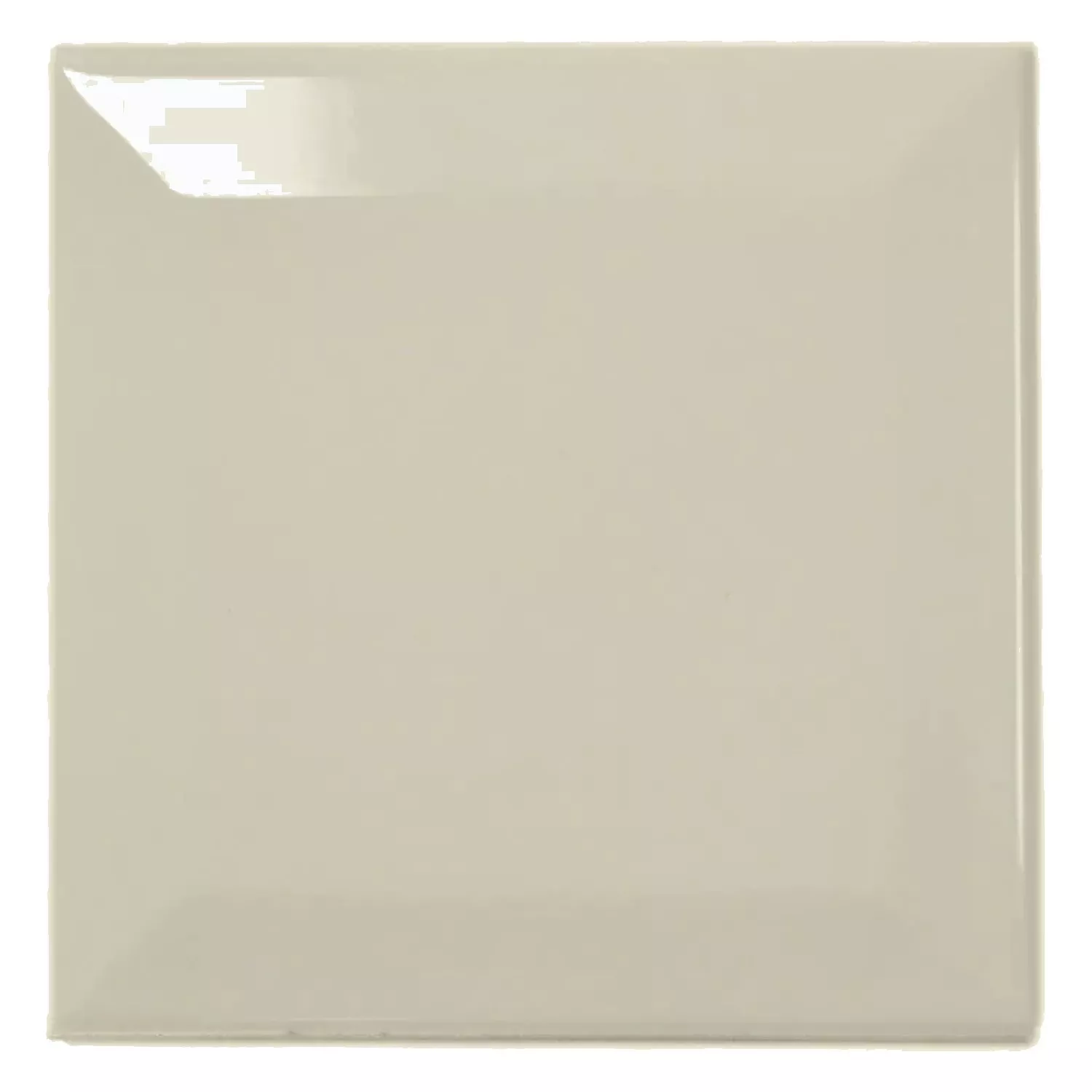 Carrelage métro Gris Brillant 10x10 cm Avec Facette Catarina Light Grey